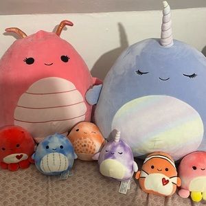 Sea life squishmallow bundle